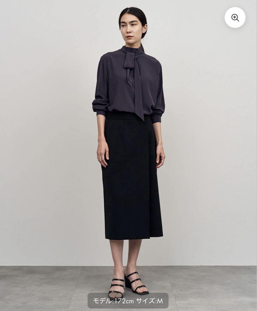 soeju ストレッチファインロングタイトスカート　黒　S