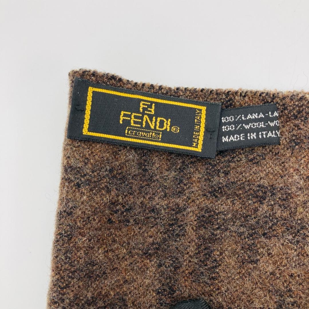 FENDI フェンディ　マフラー　ズッカ柄　ラムウール　0921