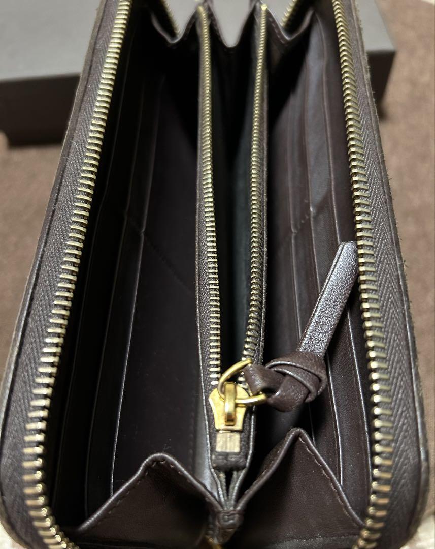 BOTTEGA VENETA 長財布 ブラウン