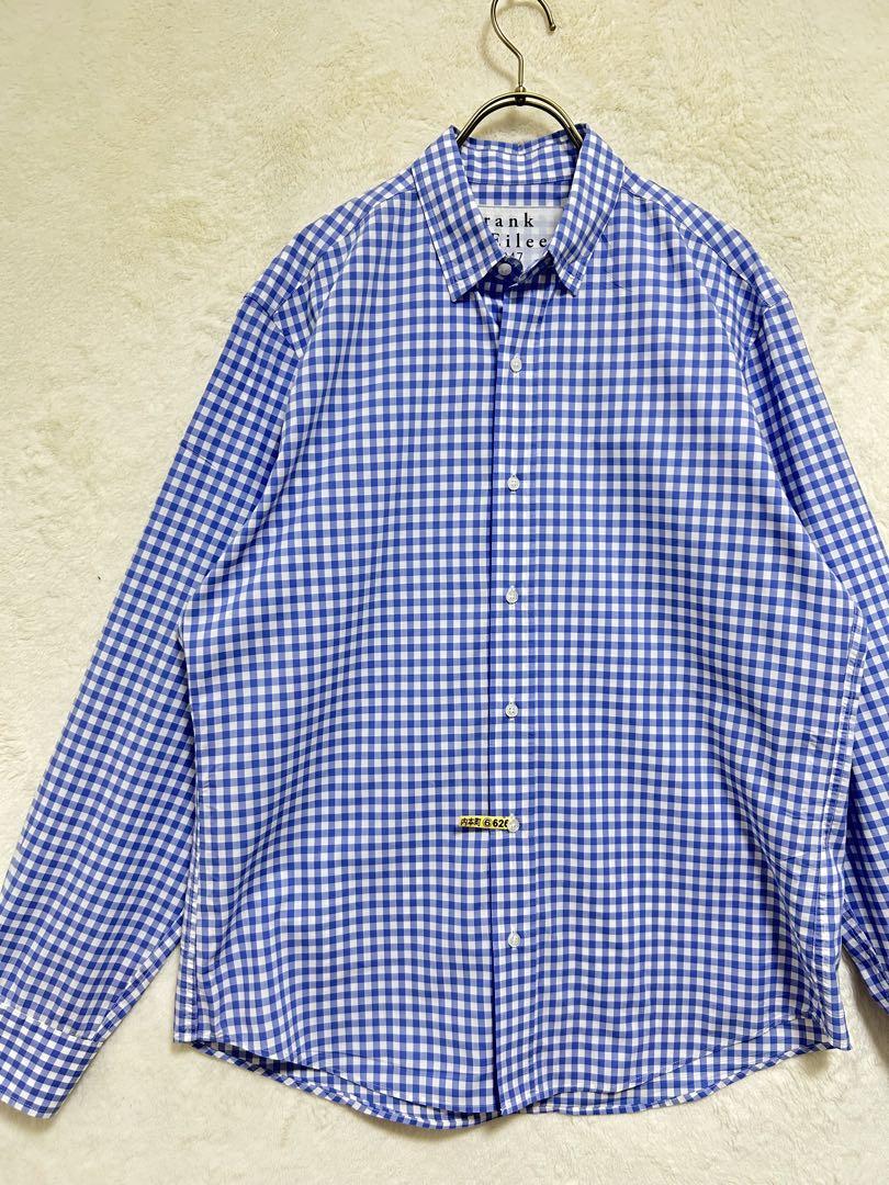 【極美品】Frank&Eileen メンズ シャツ US-M 日本L サックス
