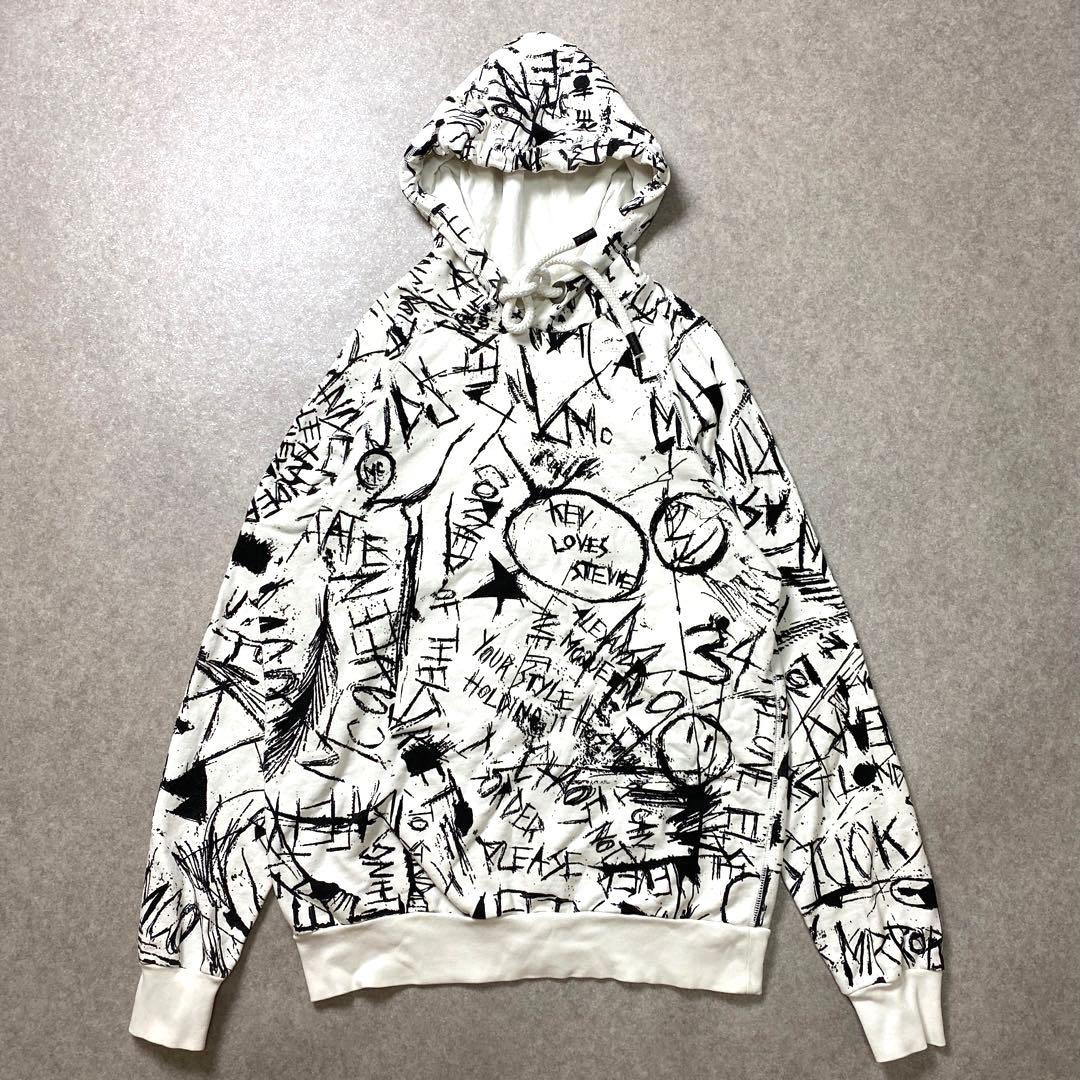 アレキサンダーマックイーン パーカー フーディー サイズM 総柄 バイ