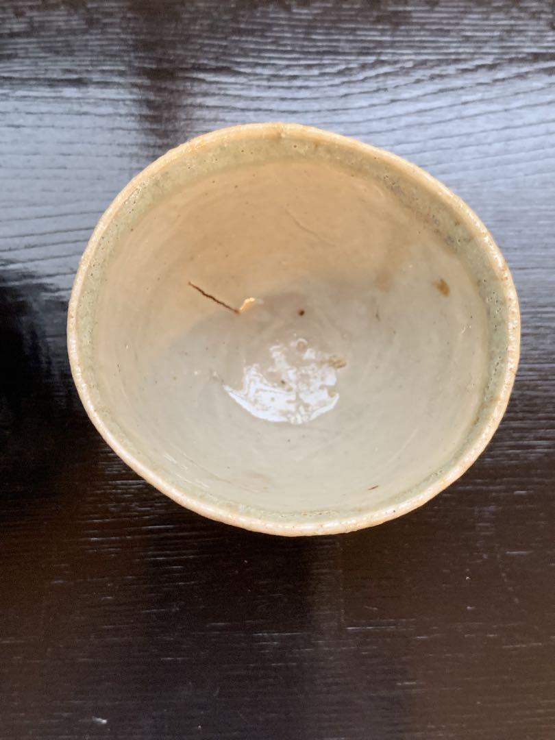 骨董/民藝風茶器と木製茶托をセットで♪