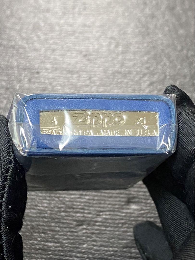 zippo AMERICAN SPIRIT 藍色 本革 限定品 2021年製 ③