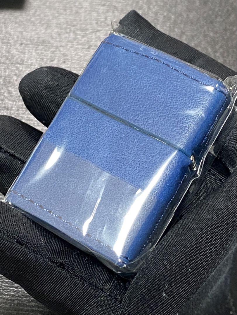 zippo AMERICAN SPIRIT 藍色 本革 限定品 2021年製 ③