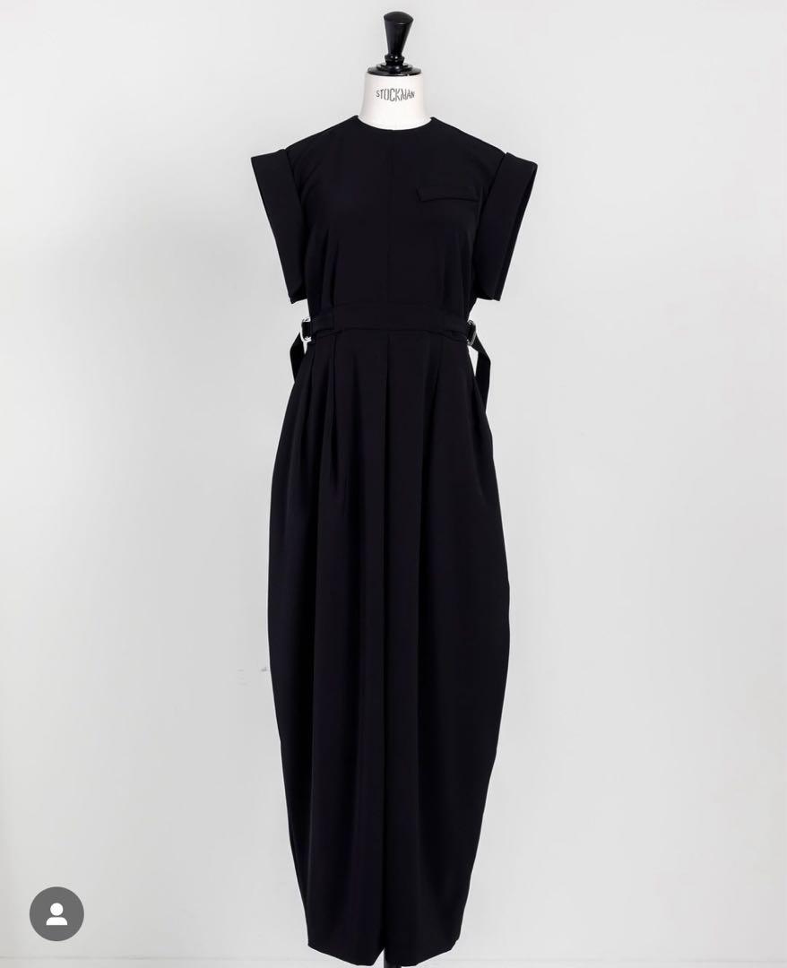 若者に人気のブランド 新品】Frey Mサイズ】 ONEPIECE【BLACK IN ALL フレイ サロペット・オーバーオール・オールインワン