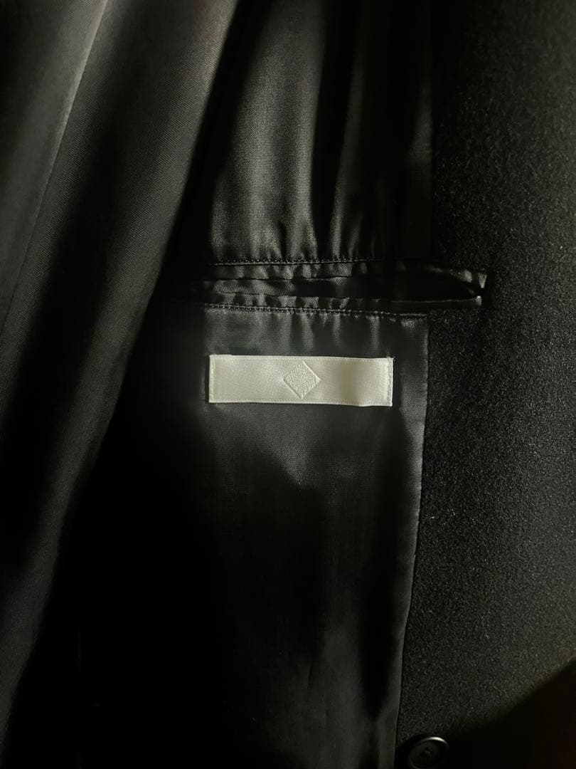 (値下げ)【美品】ETHOSENS(エトセンス) ノーカラーコート 黒 ブラック (値下げ)【美品】ETHOSENS(エトセンス) ノーカラーコート 黒 ブラック