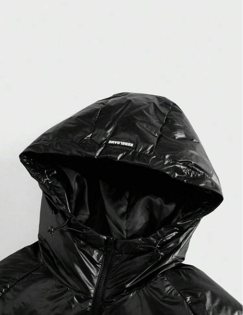 クロップドダウンジャケット ブラック y2k unisex] ショートクロップドダウンジャケット | ファッション