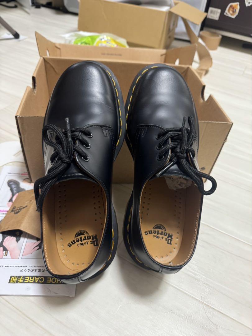 Dr Martens 厚底ブラックレザーシューズ23.5cm