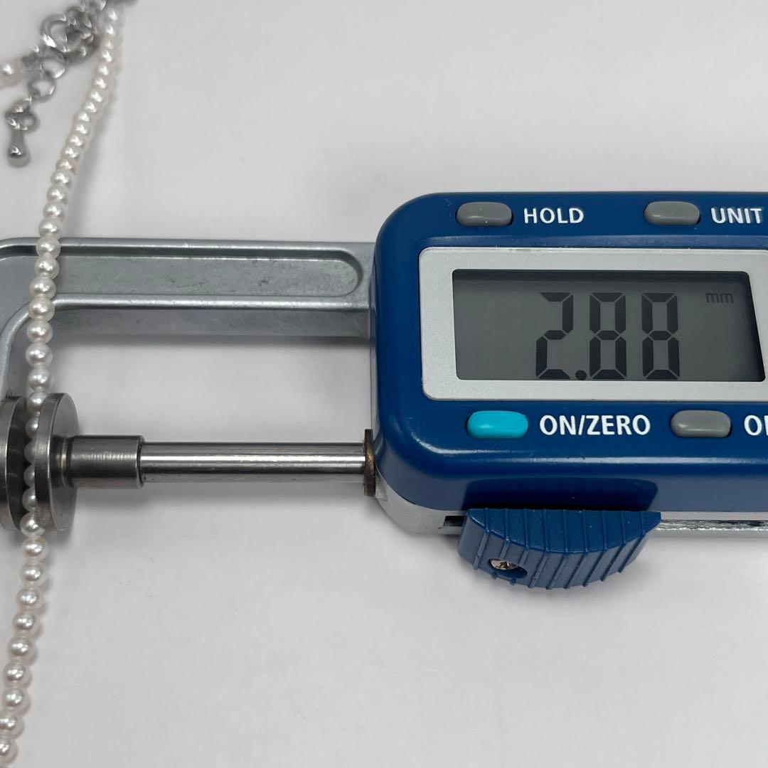 【値下げ可】本真珠　淡水真珠ネックレス　あこや真珠ペンダントトップ　シルバー