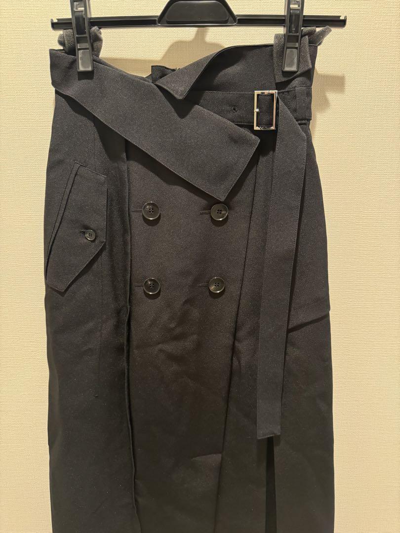 UNITED TOKYO 黒 ダブルブレスト ロングスカート サイズ1 未使用