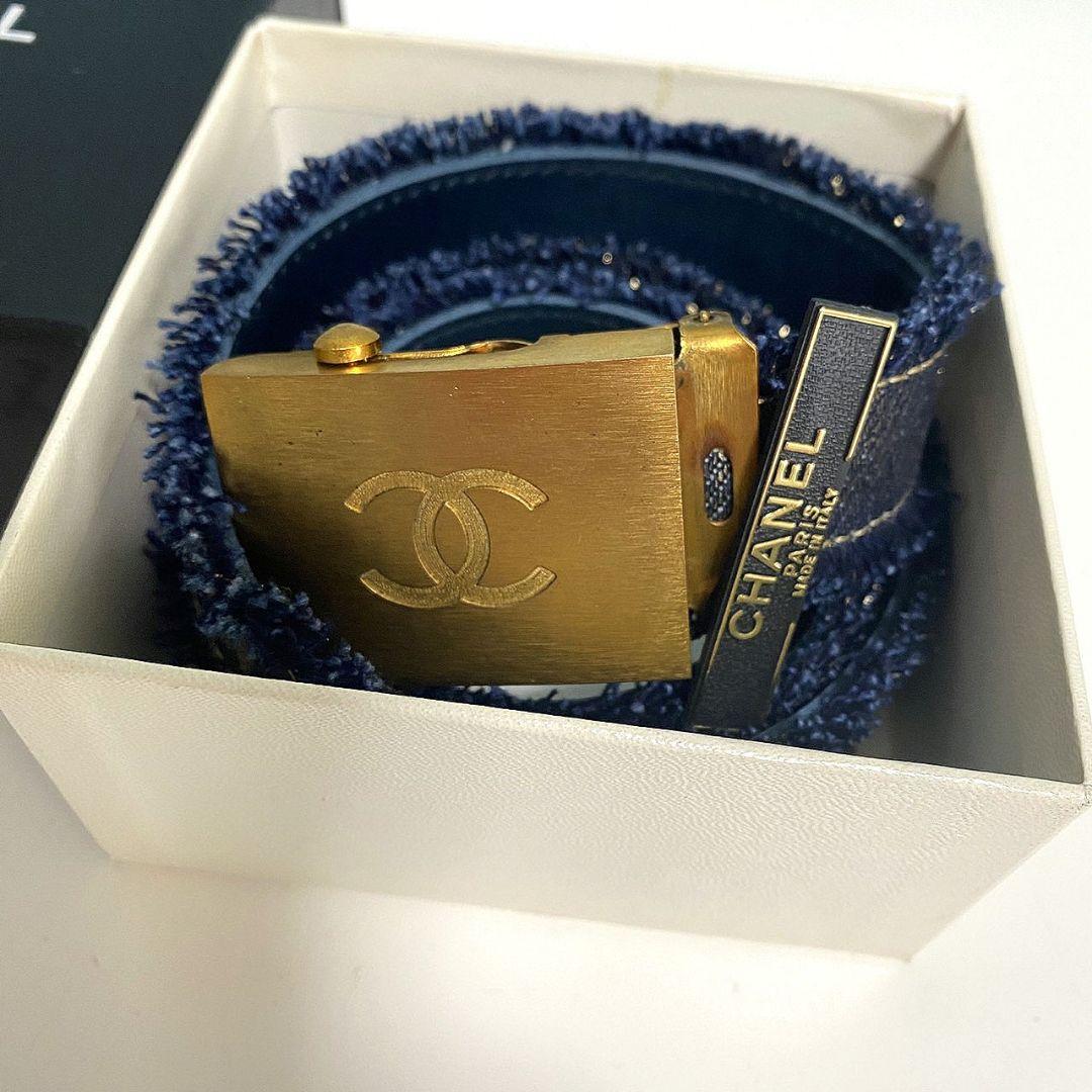 処分！ 激レア 01C CHANEL シャネル ヴィンテージ デニム ベルト