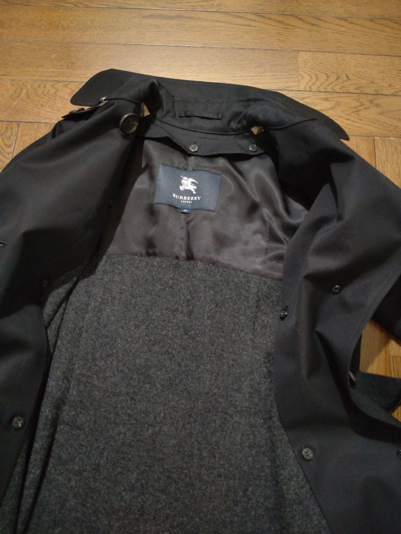 超美品！Burberry ライセンス品　定番ロングトレンチコート　ブラック