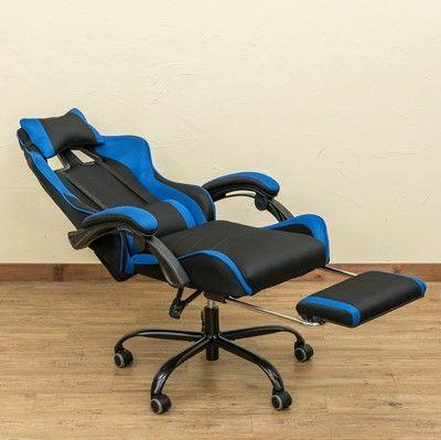 特価人気 レーシングチェア ブラック ゲーミング フットレスト付 椅子 イスリクライニング kAxgD-m24139210019 新品人気