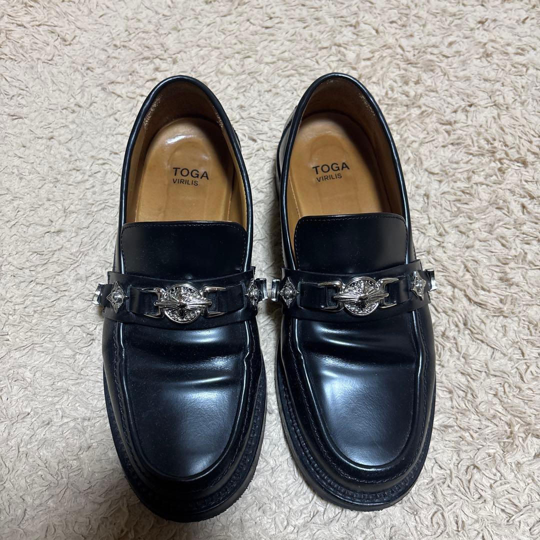 TOGA ブラックレザー ローファー 箱あり