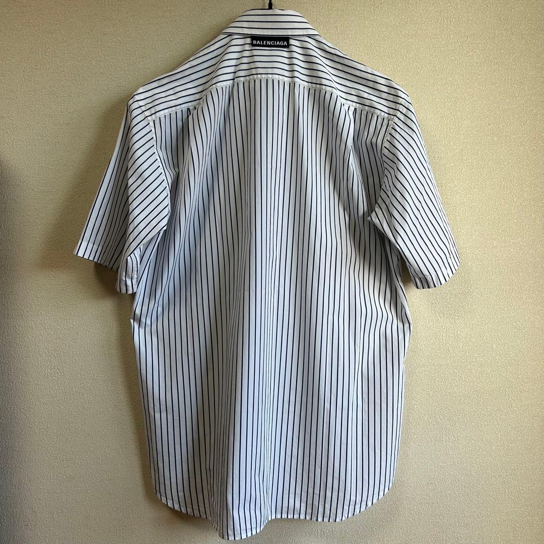 【極美品!】BALENCIAGA オーバーサイズ半袖ワイシャツ 【極美品!】BALENCIAGA オーバーサイズ半袖ワイシャツ