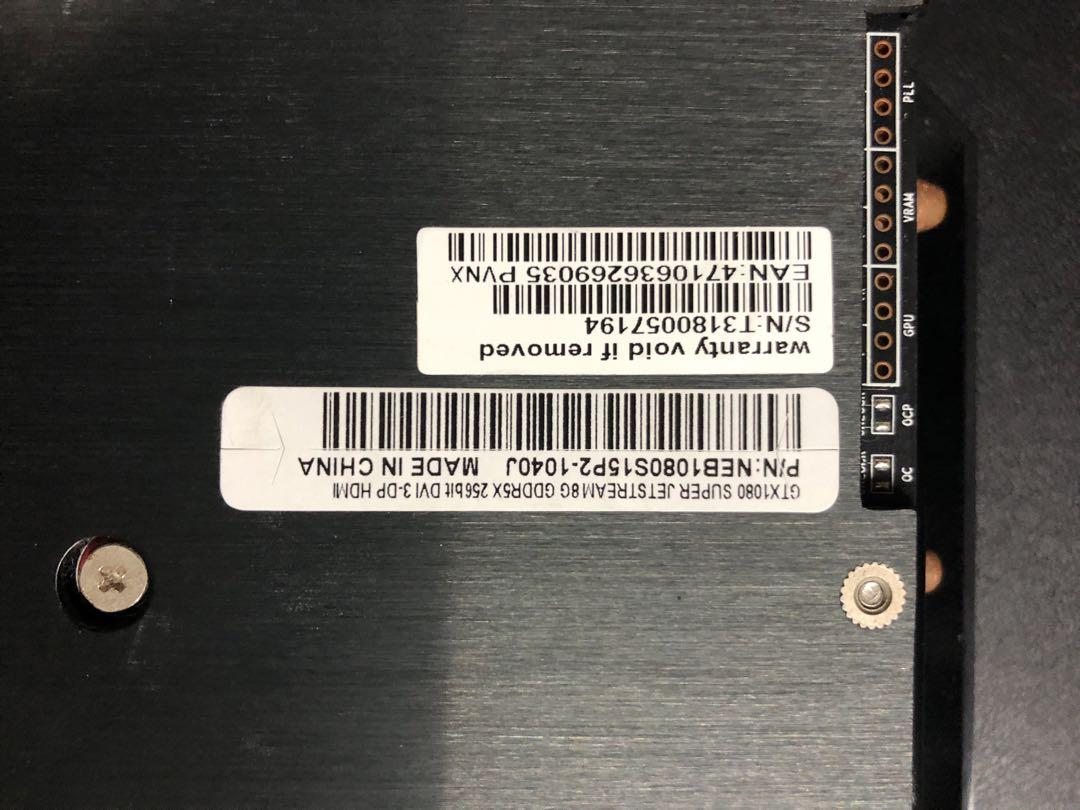 グラフィックボード・グラボ・ビデオカード GeForce GTX1080 8GB Super JetStream