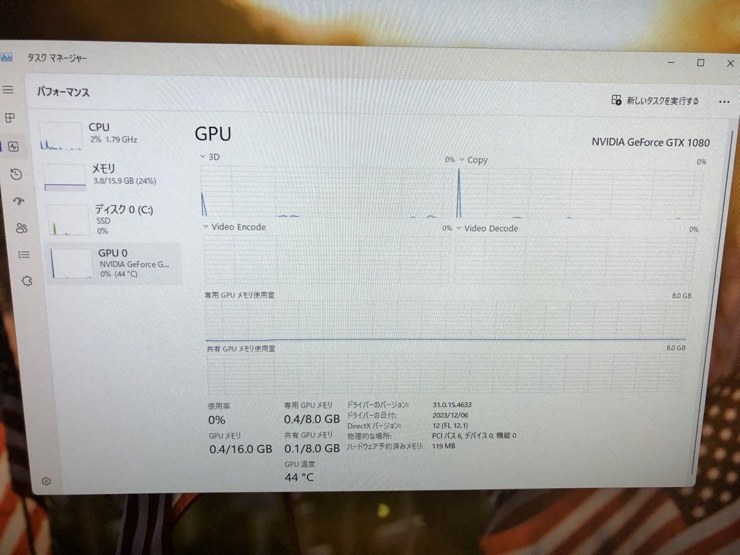グラフィックボード・グラボ・ビデオカード GeForce GTX1080 8GB Super JetStream