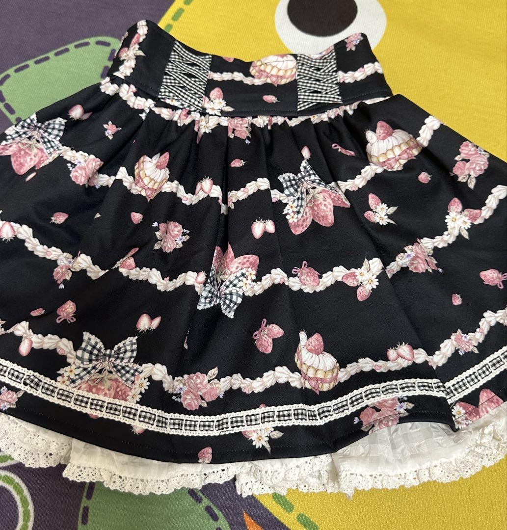 LIZLISA creamy berry柄セットアップ ブラック