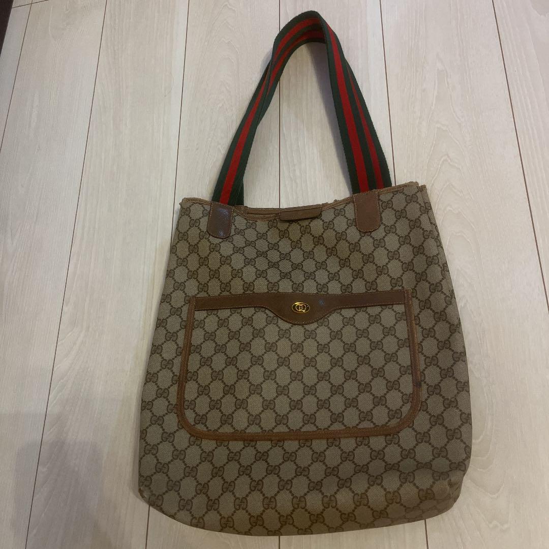GUCCI グッチ トートバッグ GG柄 シェリーライン