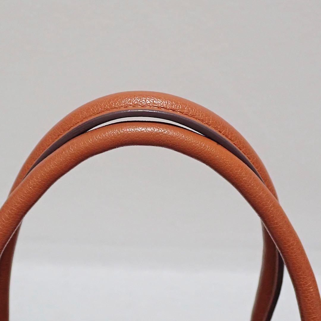 エルメス ガーデンパーティPM トワル×ネゴンダ　ポティロン　I刻印　オレンジ