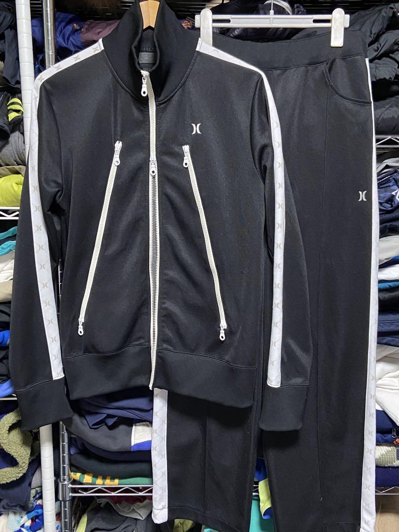 00s y2k ハの字ジップ Hurley ダブルジップ トラックジャケット