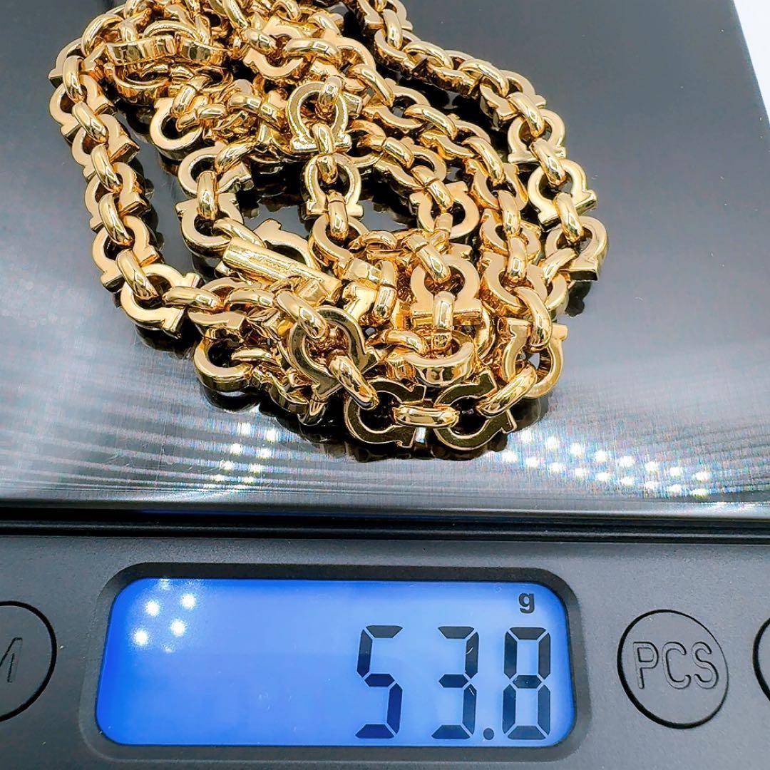 極美品✨サルヴァトーレ フェラガモ チェーン ネックレス ガンチーニ ゴールド系 極美品✨サルヴァトーレ フェラガモ チェーン ネックレス ガンチーニ ゴールド系