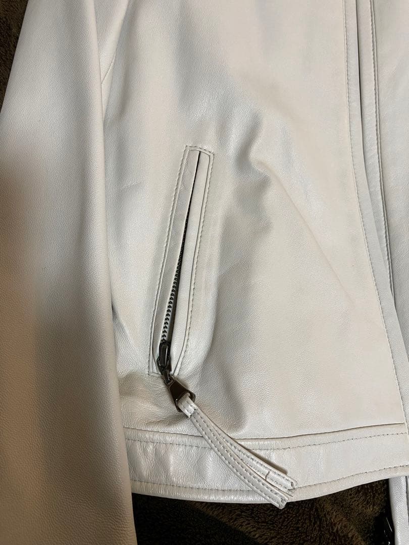 アンドクチュール ノーカラーレザージャケット 【爆買い!】 www