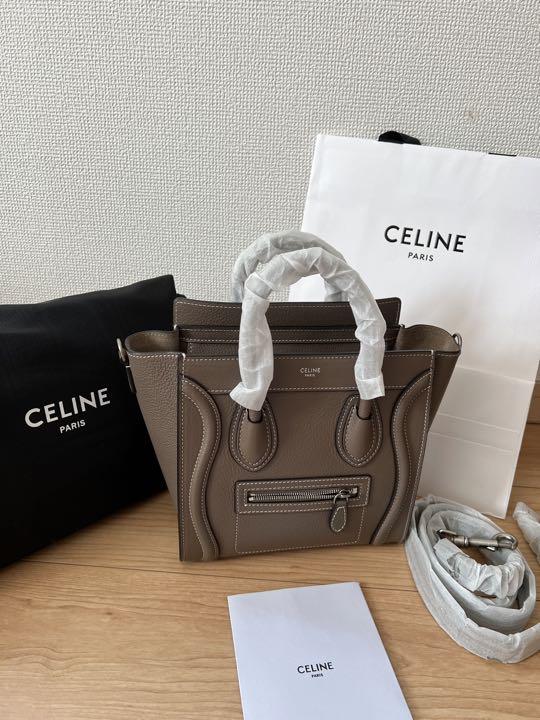 工場 直営 店レディース - CELINE ラゲージ ナノ / ドラムド
