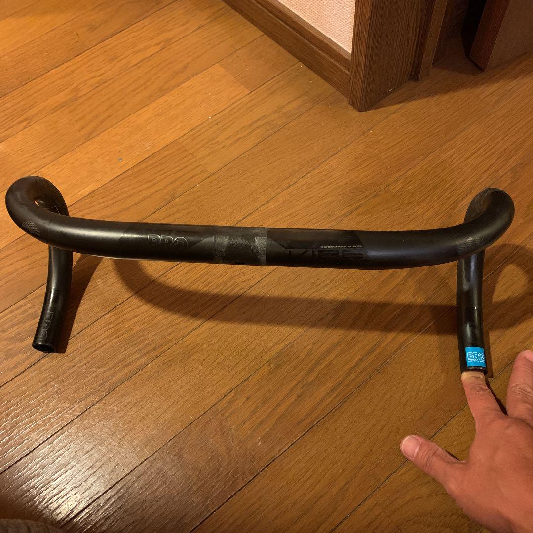 オレンジ系お買い得モデル 【値下げ!!】シマノ Pro vibe UD carbon ハンドル パーツ 自転車オレンジ系¥10,