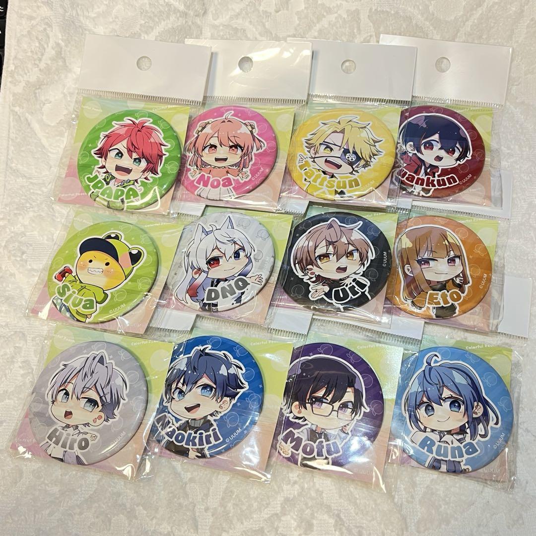カラフルピーチ 缶バッジ 12種セット からぴち 2023
