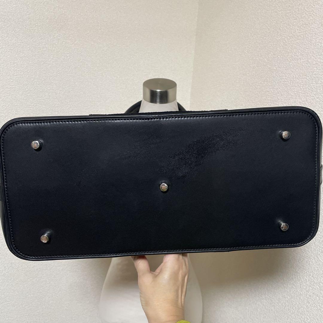 ゴールドメン黒 レザートートバッグ