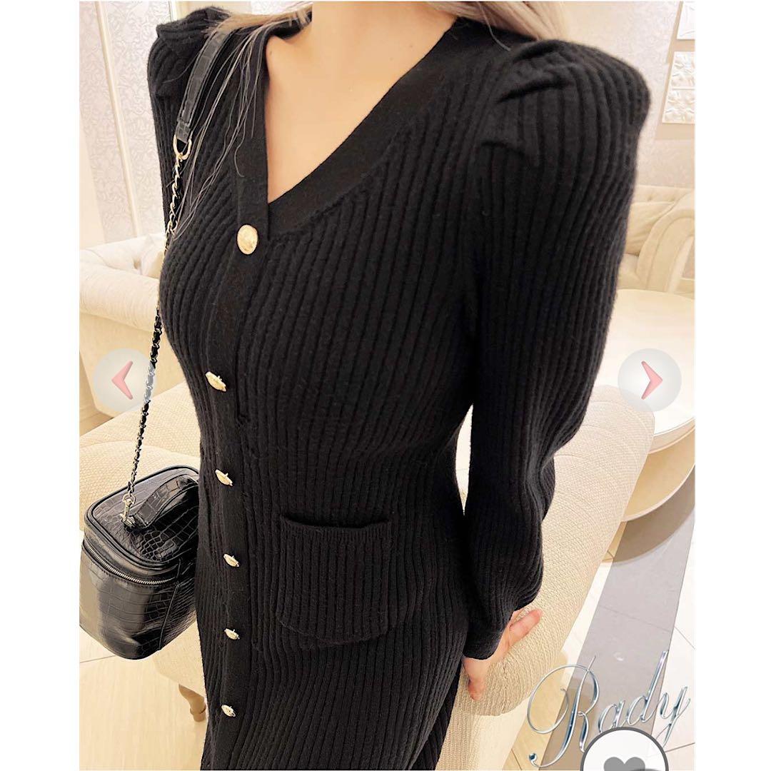 RadyリブニットワンピースM