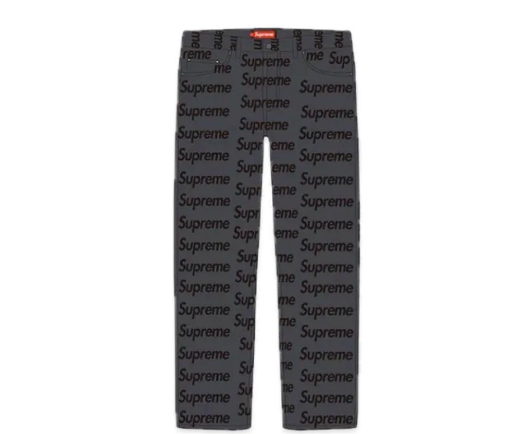 Levi's supreme ロゴプリント ブラックデニム ジーンズ Supreme X Levis In Men's Jeans for sale - eBay