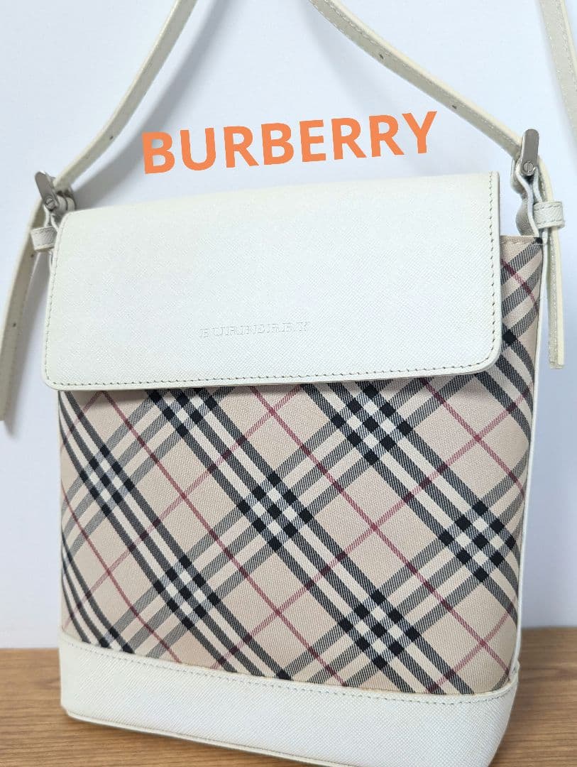 Burberry バーバリー ショルダーバッグ ノバチェック 斜め掛け レザーBURBERRY