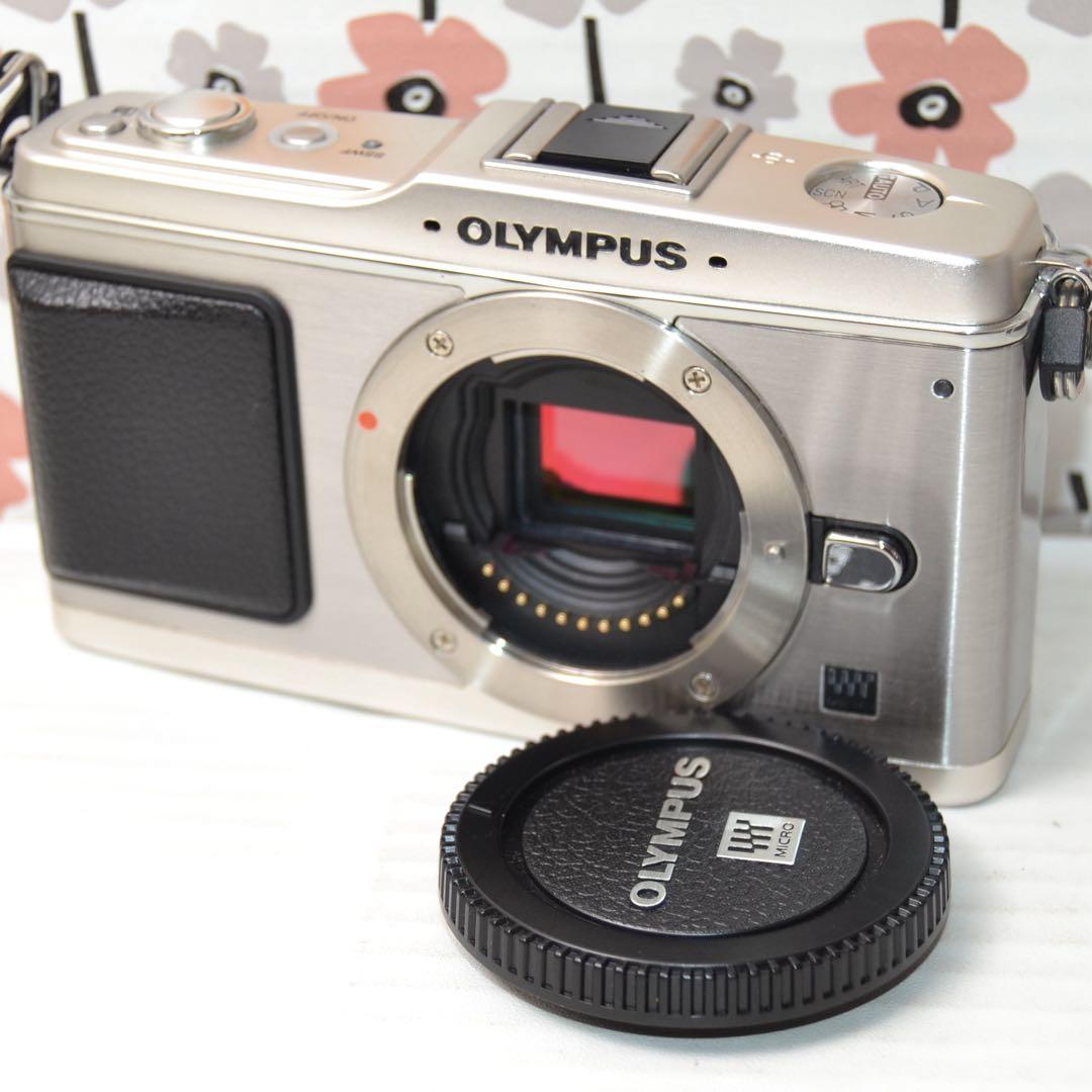❤️オリンパス P2 カメラボディ❤️ Amazon | OLYMPUS マイクロ一眼 PEN E-P2 ボディ シルバー E