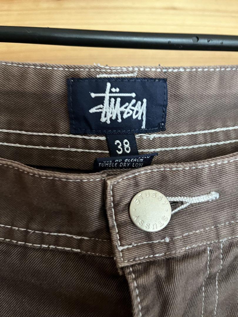 STUSSY ワークパンツ ブラウン 38