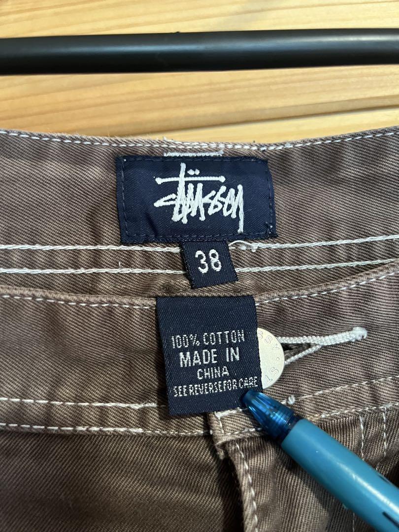 STUSSY ワークパンツ ブラウン 38