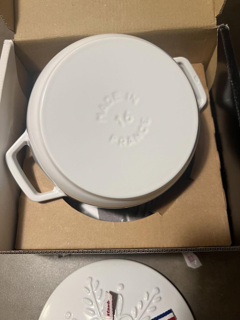 新品 数量限定 staub WA-NABE S スノーフレーク ホワイト 画像5
