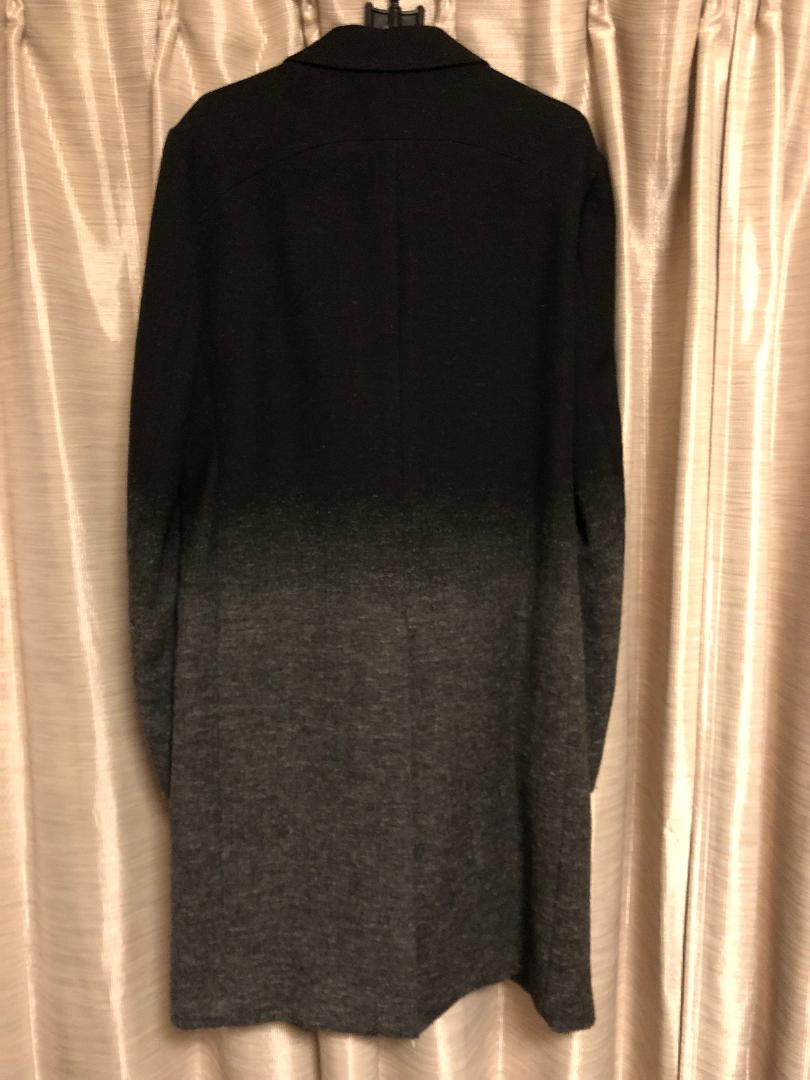 Kazuyuki Kumagai グラデーションチェスターコート 2 Black 画像3