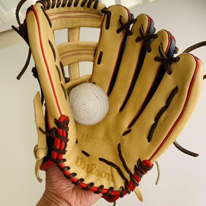 Wilson 軟式グローブ 外野手用 ワナビーヒーロー 99型 型付/グラブ刺繍無料】 ウィルソン(Wilson) 軟式用グラブ 外野手