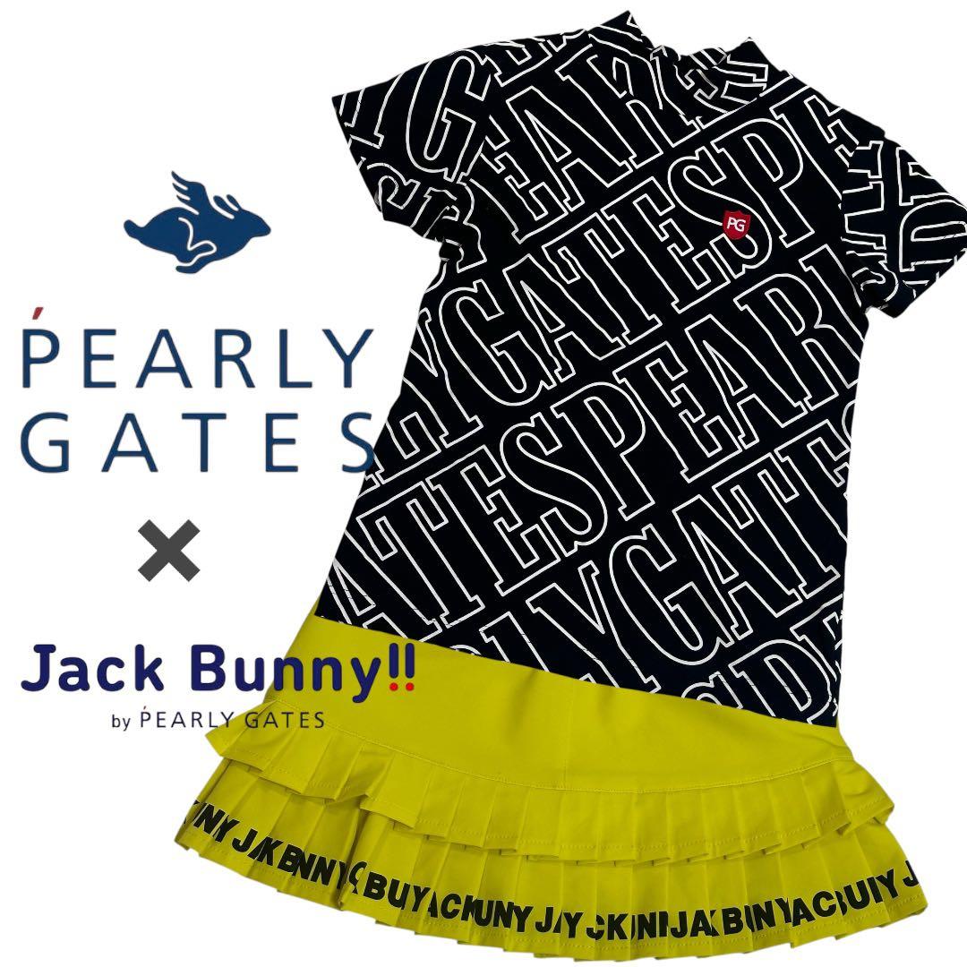 即日発送！PEARLYGATESJackBunnyスカート半袖シャツモックネック