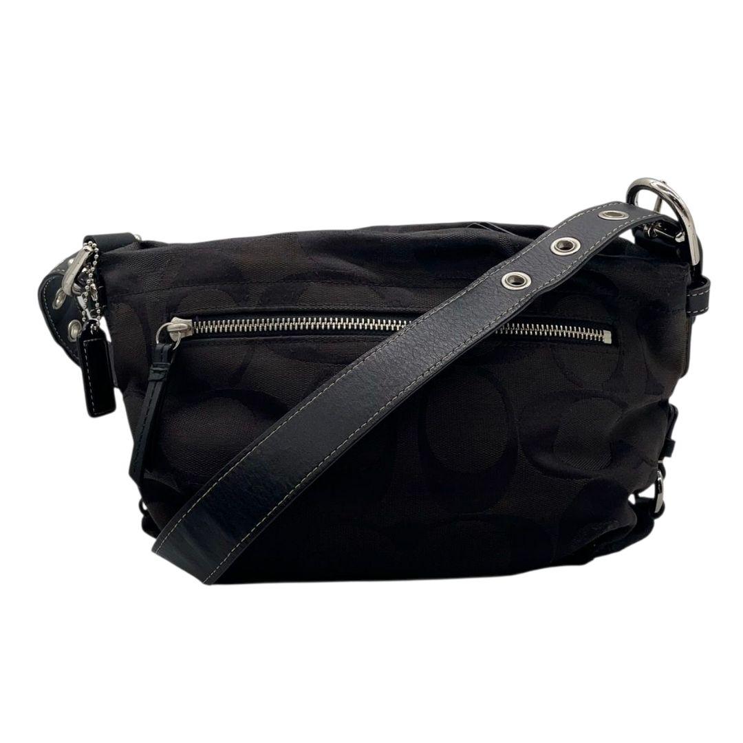 【国内正規品】 コーチ COACH 斜め掛け シグネチャー 黒 ショルダーバッグ バッグ