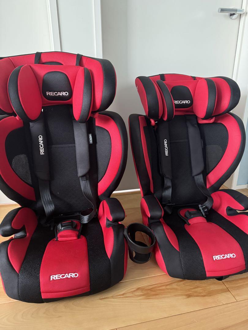 RECARO レカロ チャイルドシート 赤黒 - メルカリ