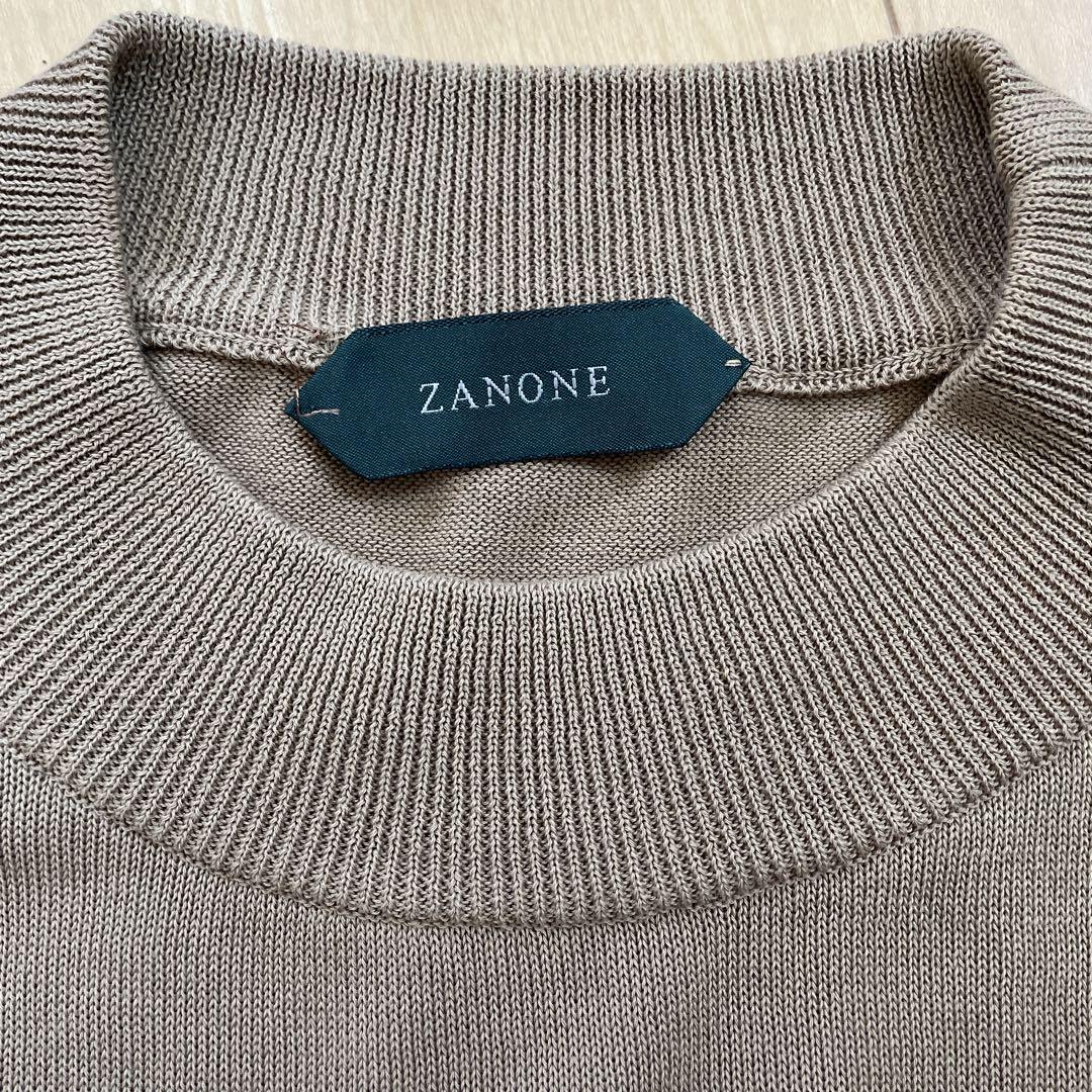 【新品、値下げ】ZANONE ザノーネ　モックネック　コットン　ニット　セーター