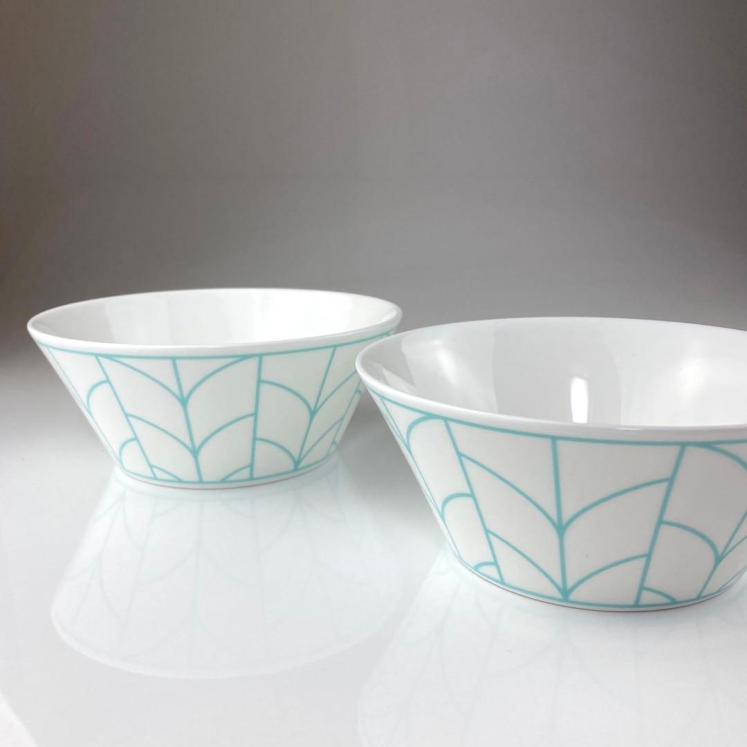 【美品】TIFFANY&Co. ティファニー ウィートリーフ カップ＆ソーサー ペア(2組)セット 箱付 11309255 0702 ティファニー ウィートリーフ サービングボウル TIFFANY\u0026Co