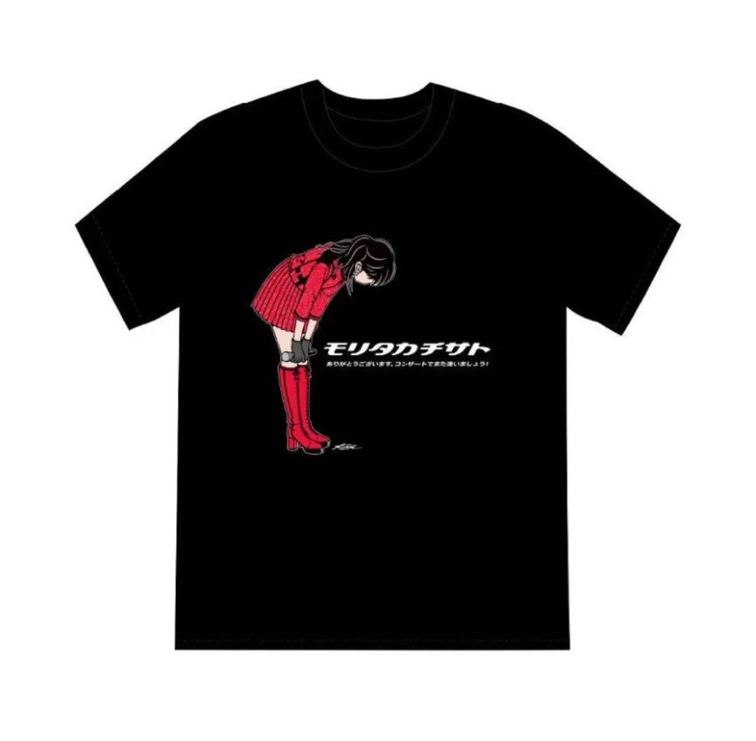 【森高千里】「レッツ・ゴォーゴォー！ツアー」アンコール衣装Tシャツ ブラックXL