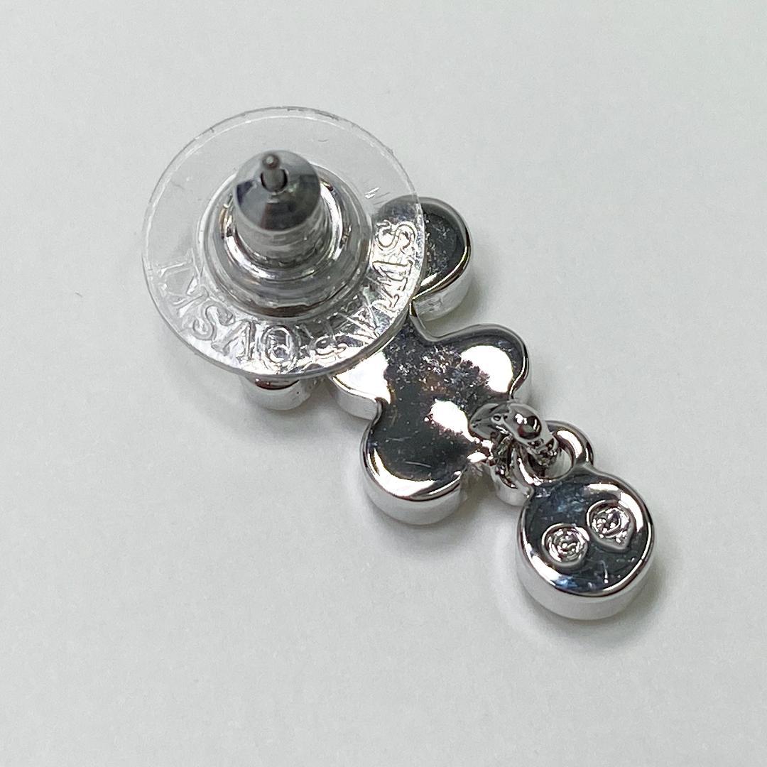 スワロフスキー ピアス クリスタル シルバーカラー