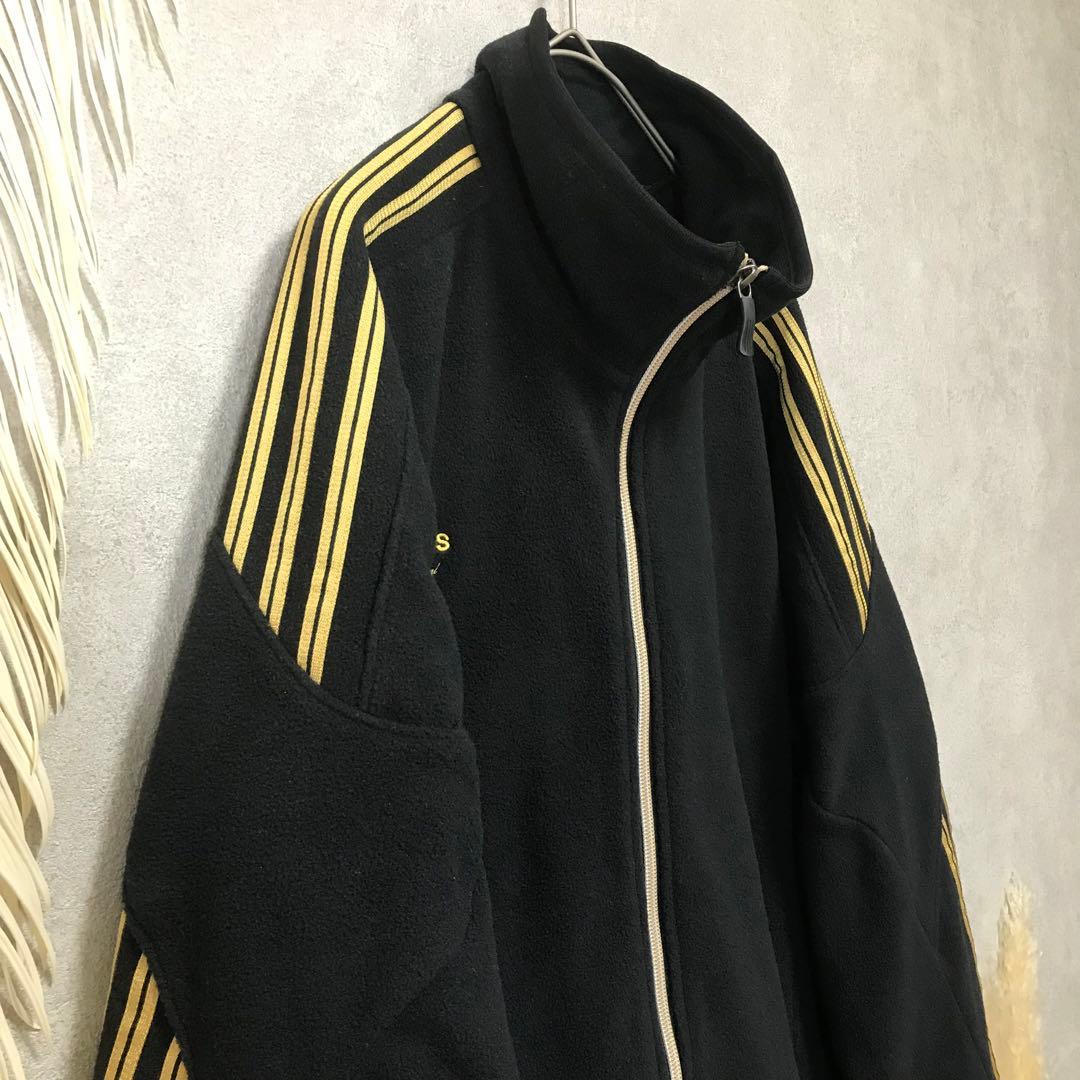 【adidas】アディダス (3L) トラックジャケット フリース ワイド 刺繍 2XL(3L) アディダス ジャージ