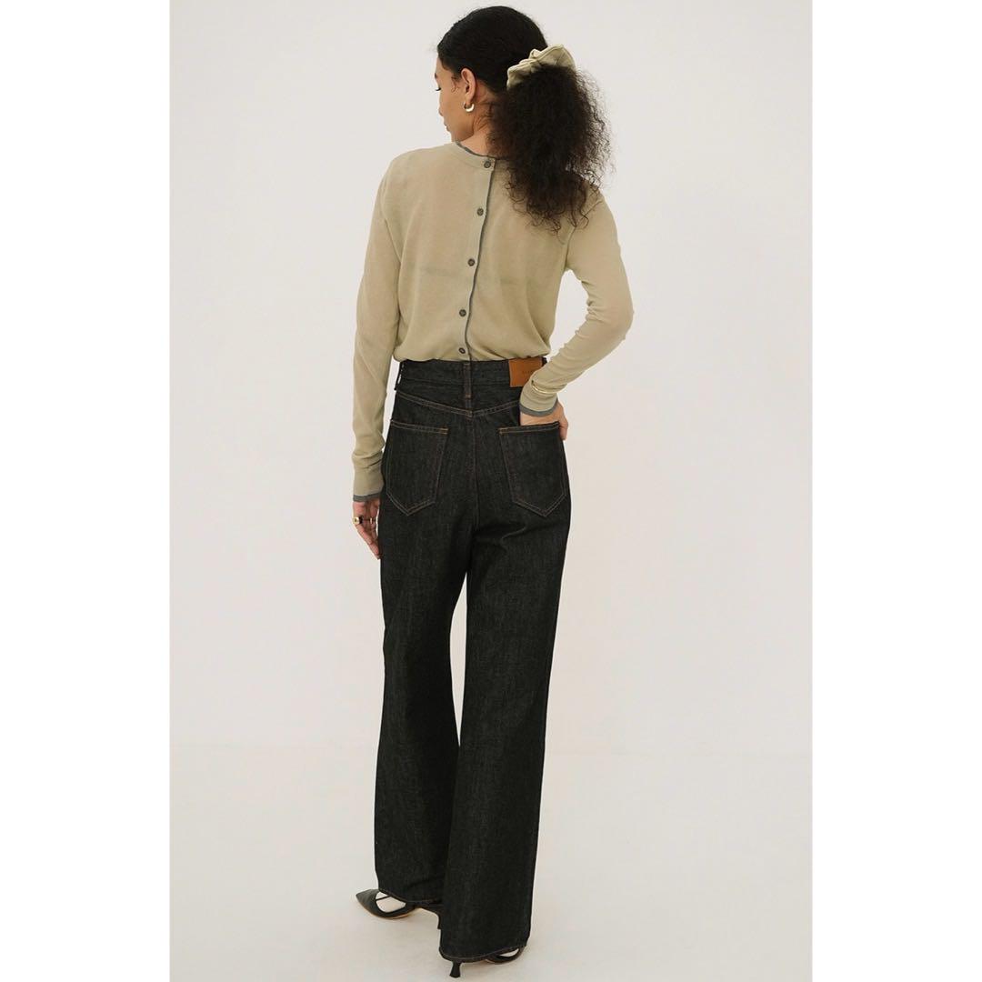 CLANE クラネ W FACE BICOLOR SHEER CARDIGAN