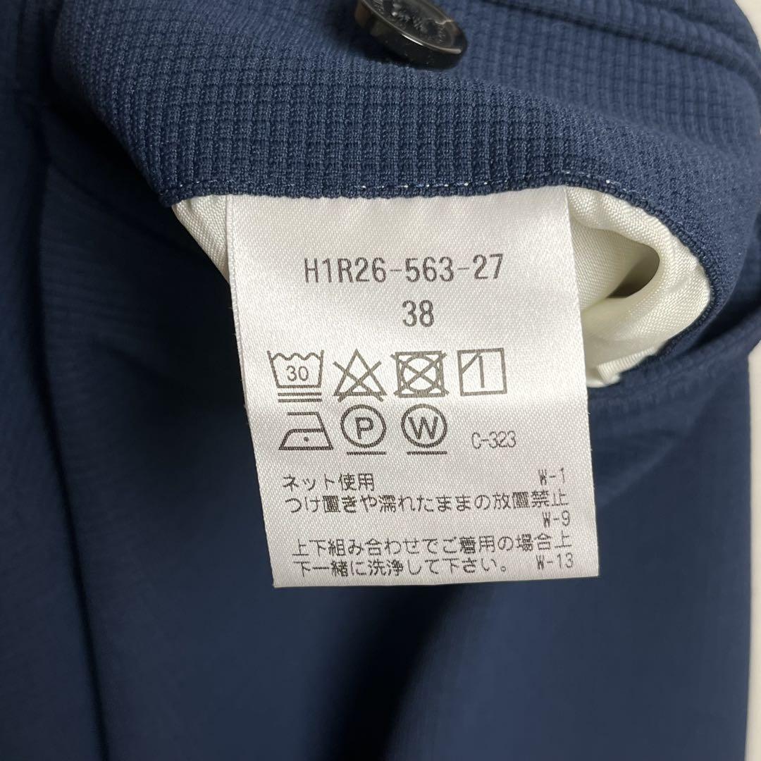 976 マッキントッシュTROTTER伸縮ネイビーセットアップ多機能撥水38R